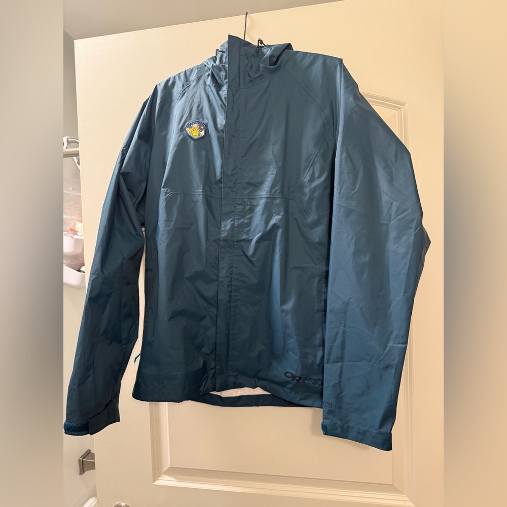 Outdoor research pokemon center rain jacket